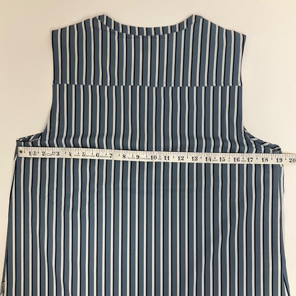 NWOT Eddie Bauer Sleeveless Striped Women's Medium Lightweight Pullover Blouse - Picture 8 of 8